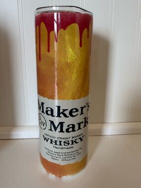 Unique Custom Made Maker’s Mark 20oz Insulated tumbler.